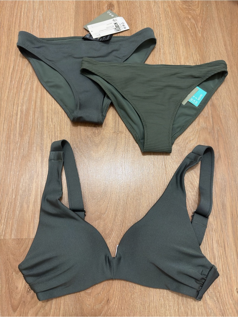H&M Olive Green Bikini Set